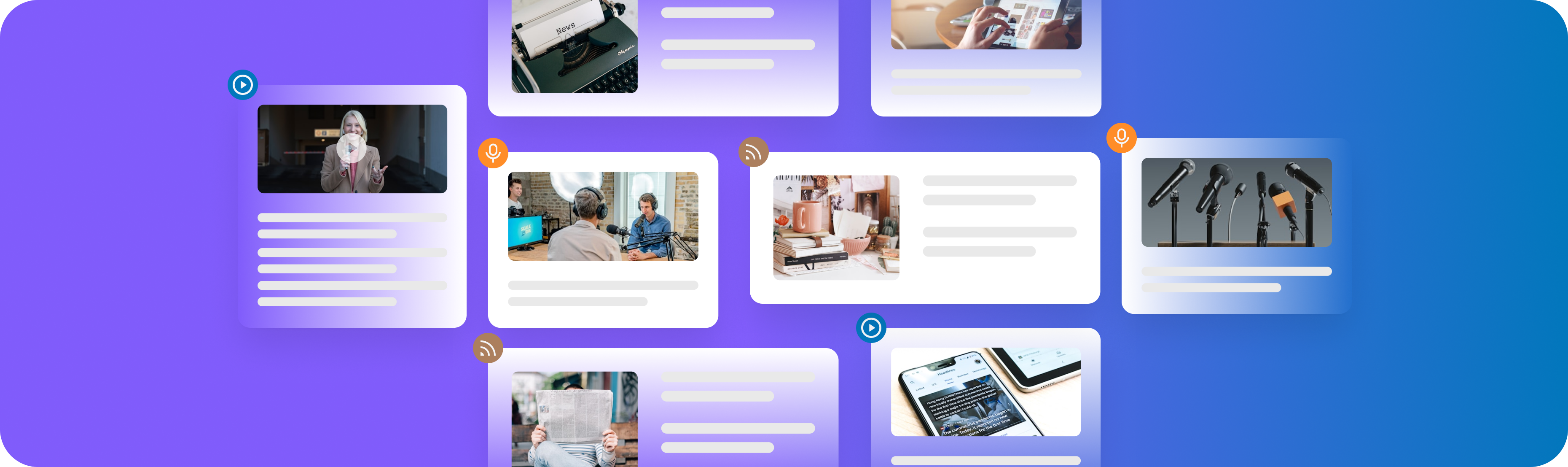 Automatic Newsletter Builder layout example