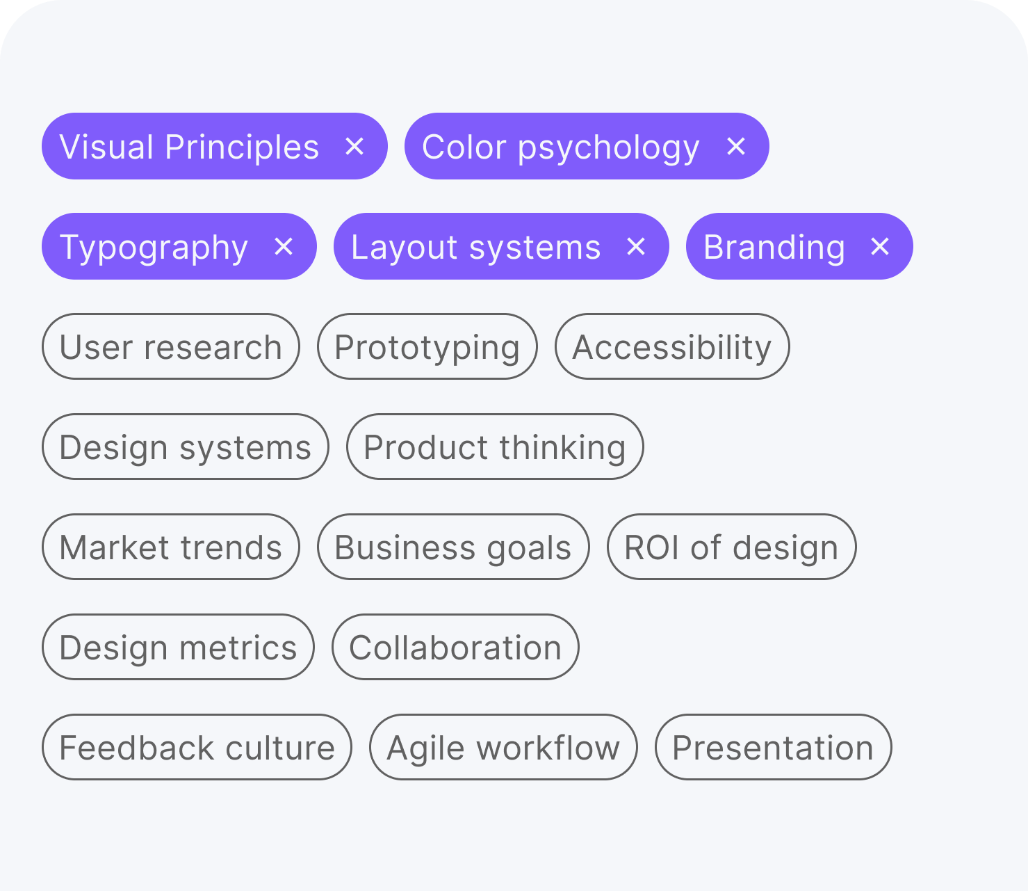 TeamBrief dashboard interface showing AI topic selection for industry trends